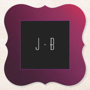 Berry Minimalistisch Paper Untersetzer