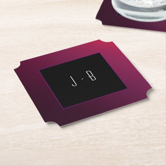 Berry Minimalistisch Paper Untersetzer (angewinkelt)