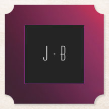 Berry Minimalistisch Paper Untersetzer