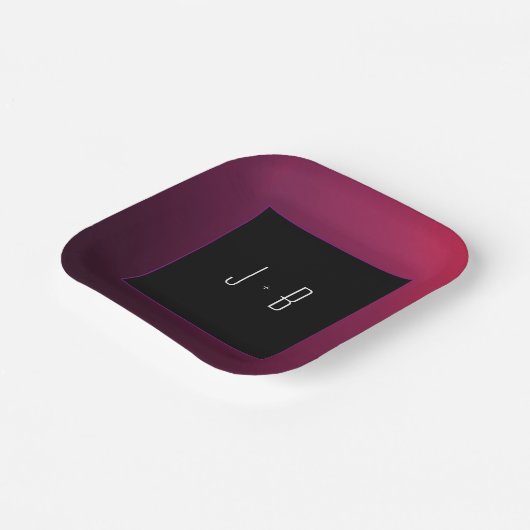 Berry Minimalistische, individuell anpassbare Papi Pappteller (Gewinkelt)