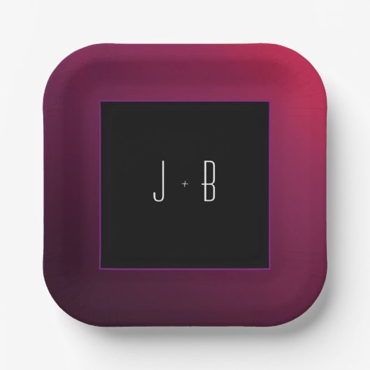 Berry Minimalistische, individuell anpassbare Papi Pappteller (Vorderseite)