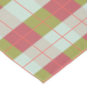 Berry Mint Olive Pebble Kariert Tischdecke (Schrägansicht)