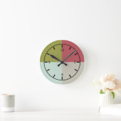 Berry Mint Olive Pebble Runde Wanduhr (Zuhause)