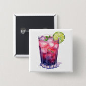 Berry Mojito mit Limon Button (Vorne & Hinten)