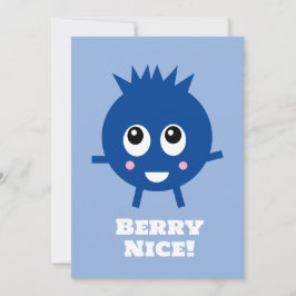 "Berry Nice" Blueberry Glückwunschkarte Einladung