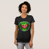 Berry Nice Niedlich Strawberry Cartoon Slogan T-Shirt (Vorne ganz)