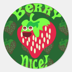 Berry Nice! Runder Aufkleber