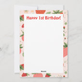 Berry Niedlich 1. Geburtstagskarte Feiertagskarte (Rückseite)