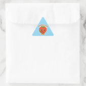 Berry niedlich Button Dreieckiger Aufkleber (Tasche)