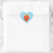 Berry niedlich Button Herz-Aufkleber (Tasche)