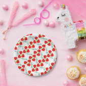 Berry Niedlich Erdbeeren Obst und Blume Pappteller (Party)