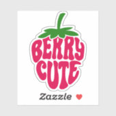 Berry Niedlich Strawberry Cut Vinyl Stickers Aufkleber (Blatt)