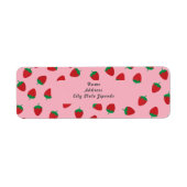 Berry Niedlich Strawberry Rücksendeadresse (Vorne)