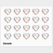 Berry Niedlich Valentine Heart Sticker (Blatt)