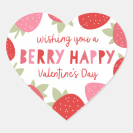 Berry Niedlich Valentine Herz-Aufkleber