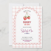 Berry on Top Strawberry Einladung (Vorderseite)