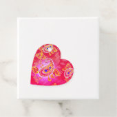 Berry Paisley Heart Gift Tag Geschenkanhänger (Beispiel)