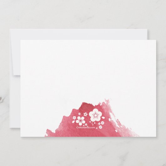 Berry Parchment Religiöse Einladung (Rückseite)