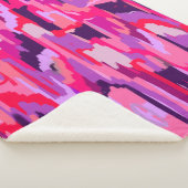 Berry Patch: Rot und Rosa Abstrakt Sherpadecke (3/4)