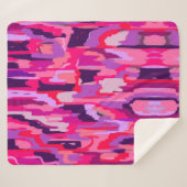 Berry Patch: Rot und Rosa Abstrakt Sherpadecke (Vorderseite (Horizontal))