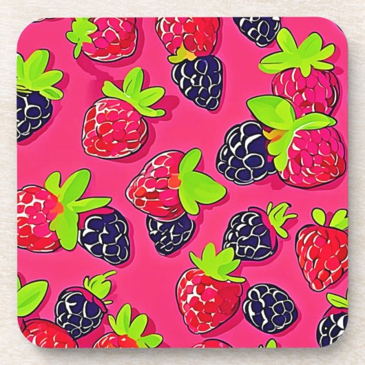 Berry Patch: Sweet Design Getränkeuntersetzer (Vorderseite)