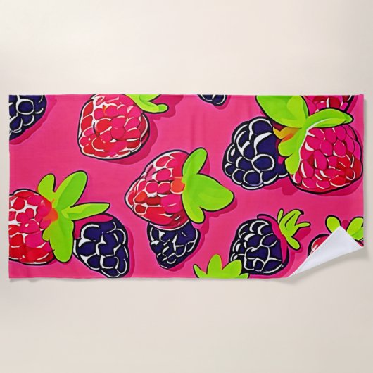 Berry Patch: Sweet Design Strandtuch (Vorderseite)
