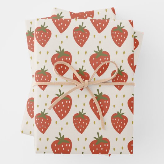 Berry Pattern Geschenkpapier Set (Beispiel)