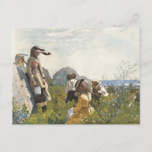 Berry Pickers   Winslow Homer Postkarte