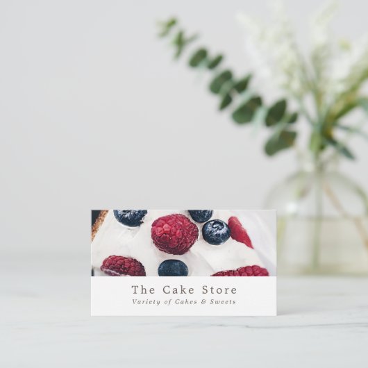 Berry Pie, Cake Maker, Cake Store Visitenkarte (Stehend Vorderseite)