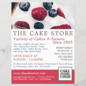 Berry Pie, Cakery, Cake Store Werbung Flyer (Vorne)