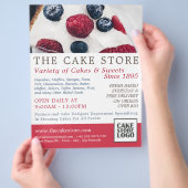 Berry Pie, Cakery, Cake Store Werbung Flyer (Hand)