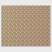Berry & Pill Pattern Pharmacy Geschenkpapier (Flach)