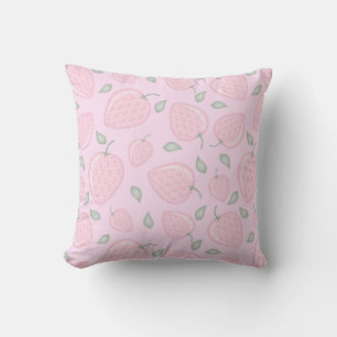 Berry Pink Ästhetik Erdbeere Kissen