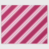 Berry Pink Candy Weihnachtswrapping Paper Geschenkpapier (Flach)