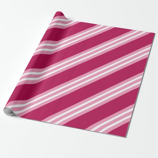 Berry Pink Candy Weihnachtswrapping Paper Geschenkpapier (Ungerollt)