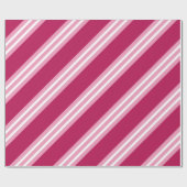 Berry Pink Candy Weihnachtswrapping Paper Geschenkpapier (Flach)