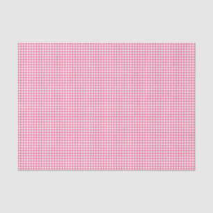 Berry Pink Colored Gingham Karo Pattern Seidenpapier