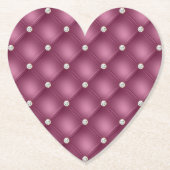 Berry Pink Diamond Tufts Weihnachten Untersetzer (Vorderseite)