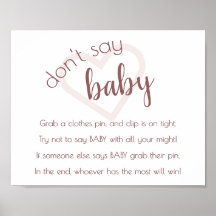 Berry Pink Script | Radiant Orchid Dont Say Baby