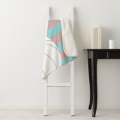 Berry Red & Aqua Riesenvolleyball gestreift Sherpadecke (Beispiel)