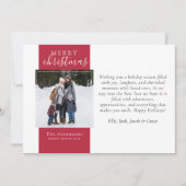 Berry Red Foto Frohe Weihnachten (Vorderseite)