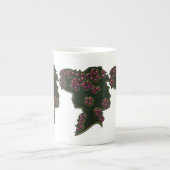 Berry Red Hat Cameo Bone China Tasse (Vorderseite)