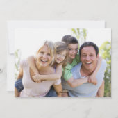 Berry Red Simple 2-Foto Feiertagskarte (Rückseite)