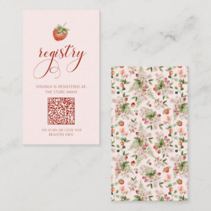 Berry-Registrierungskarte Begleitkarte