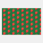 Berry Sassy™ Erdbeer-Geschenkpapier – Junie Fer Geschenkpapier Set (Vorderseite 3)