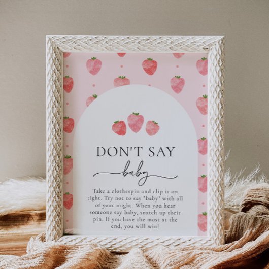 Berry Say Baby Game Sign