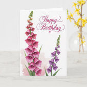 Berry Script Geburtstagskarte Karte (Gelbe Blume)