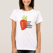Berry-Shirt für Frauen, Retro-Erdbeere T-Shirt (Vorderseite)
