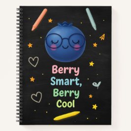Berry Smart Berry Cool - Blueberry Chalkboard Notizblock