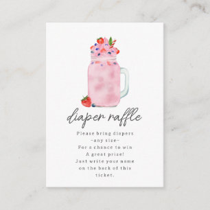 Berry Smoothie Babydusche Windelwanne Begleitkarte